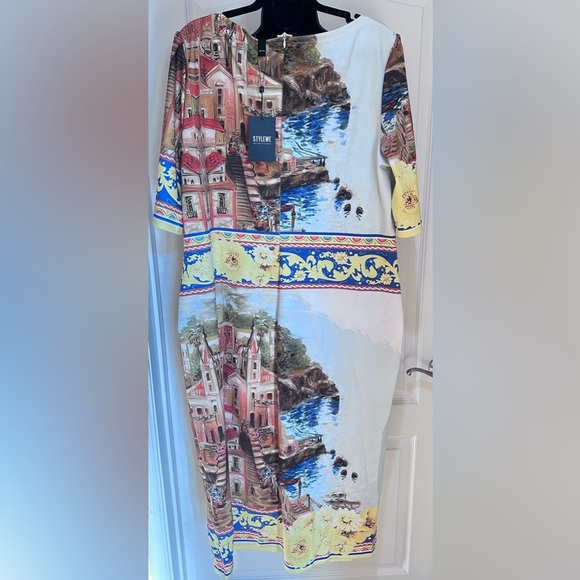 NWT STYLEWE Scenic Print Midi Dress size 3X - Picture 4 of 4